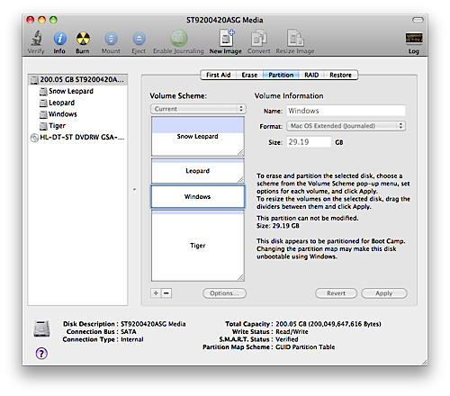 Disk Utility Partition Map